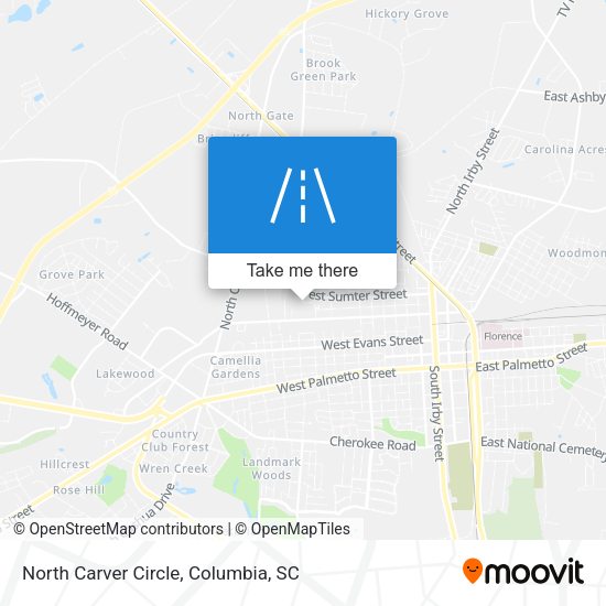 North Carver Circle map