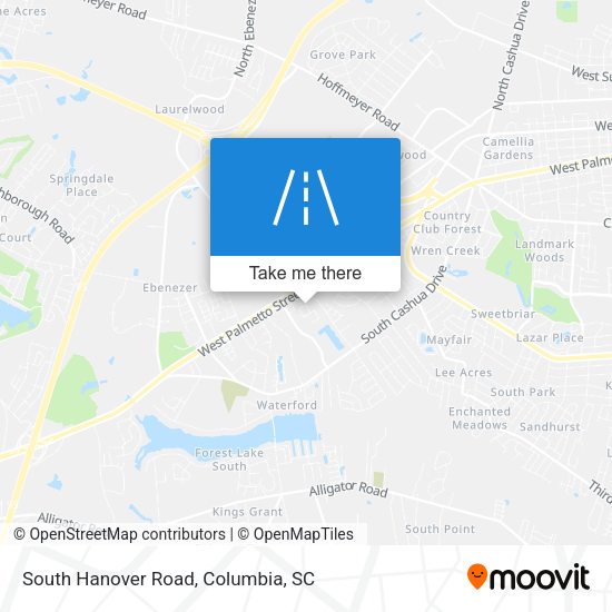 South Hanover Road map