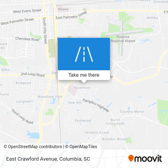 East Crawford Avenue map