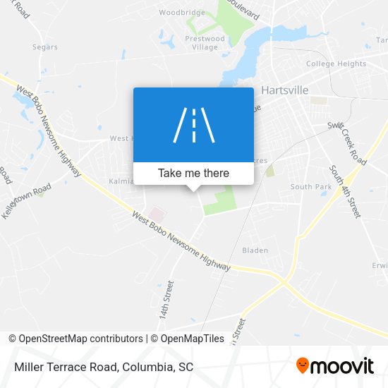 Miller Terrace Road map