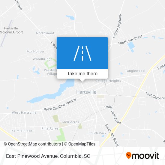 East Pinewood Avenue map