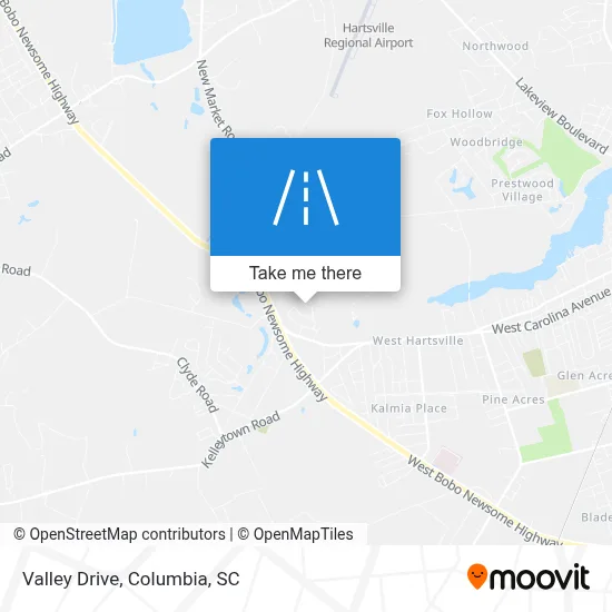 Valley Drive map