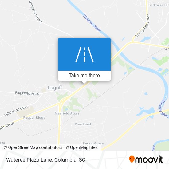 Wateree Plaza Lane map
