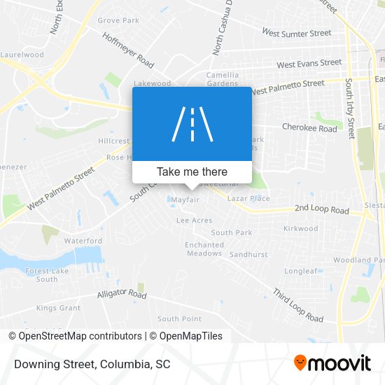 Mapa de Downing Street