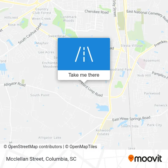 Mcclellan Street map