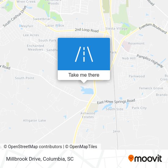Mapa de Millbrook Drive