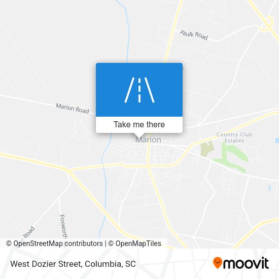 Mapa de West Dozier Street