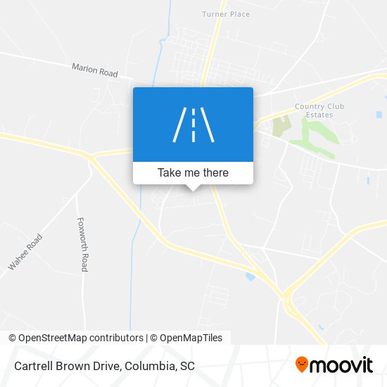 Cartrell Brown Drive map