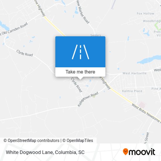 Mapa de White Dogwood Lane