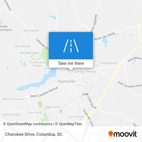 Cherokee Drive map
