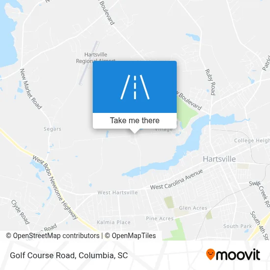 Golf Course Road map