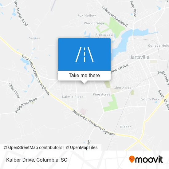 Kalber Drive map
