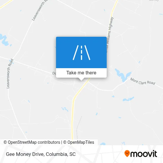 Gee Money Drive map