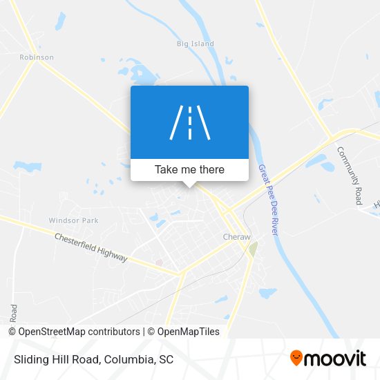 Sliding Hill Road map