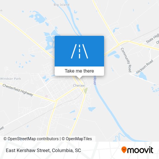 East Kershaw Street map