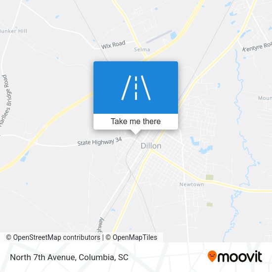Mapa de North 7th Avenue