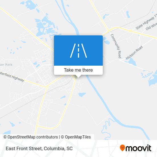 East Front Street map