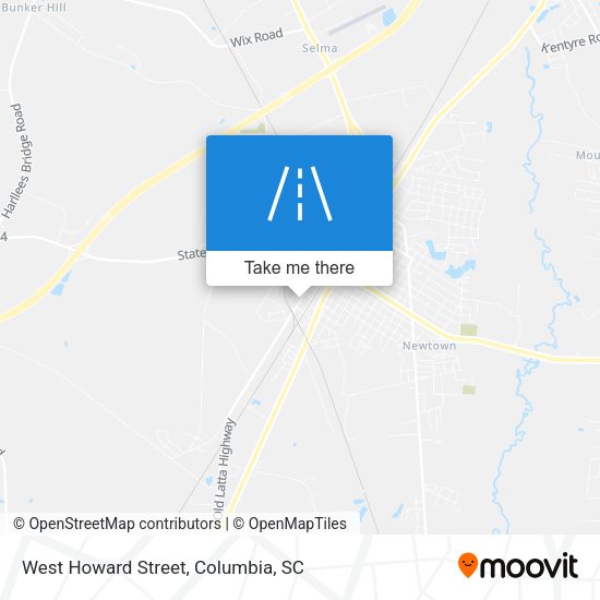 West Howard Street map