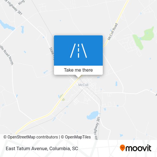 East Tatum Avenue map