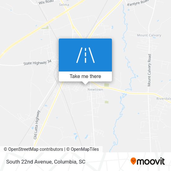 South 22nd Avenue map
