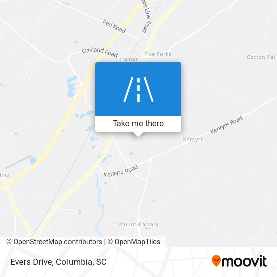 Evers Drive map