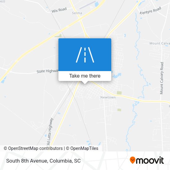 South 8th Avenue map
