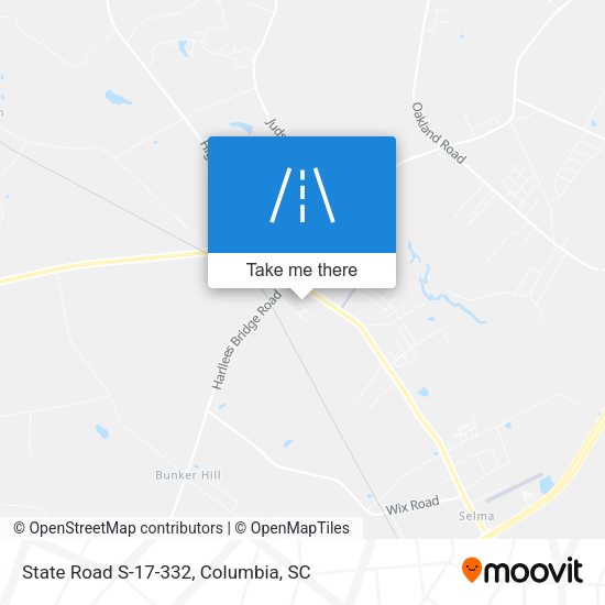 State Road S-17-332 map