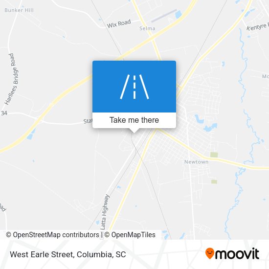 West Earle Street map