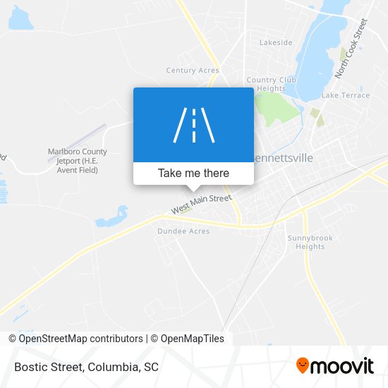 Mapa de Bostic Street