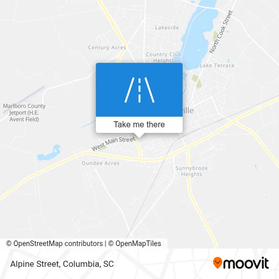 Alpine Street map
