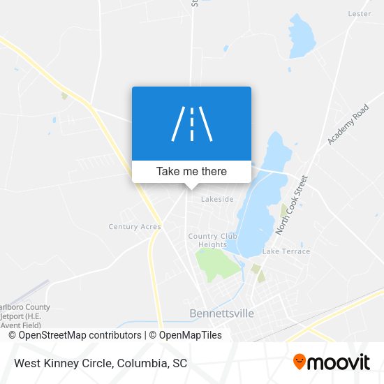 Mapa de West Kinney Circle