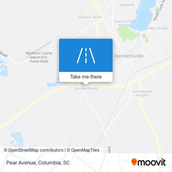 Mapa de Pear Avenue