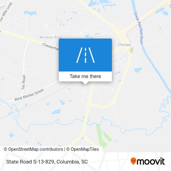 State Road S-13-829 map
