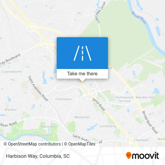 Harbison Way map