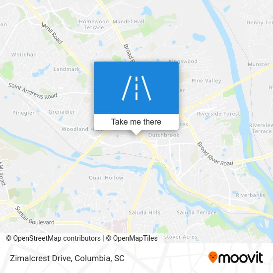 Zimalcrest Drive map