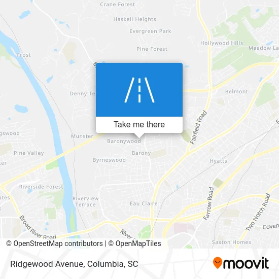 Ridgewood Avenue map