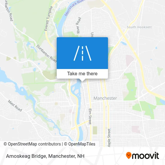 Amoskeag Bridge map