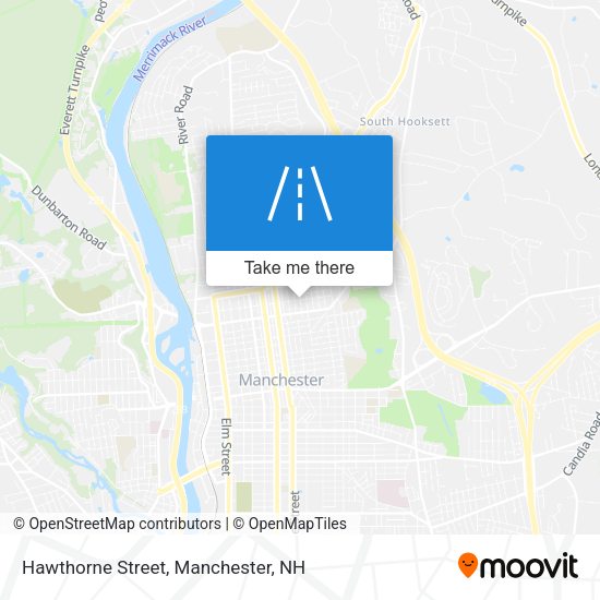 Hawthorne Street map