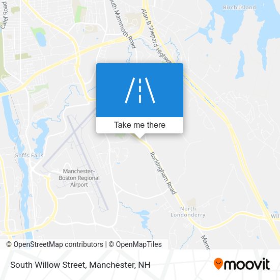 South Willow Street map