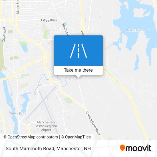 South Mammoth Road map