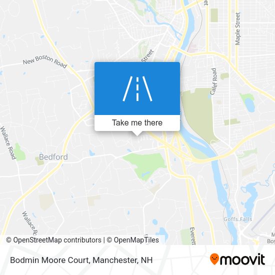 Bodmin Moore Court map