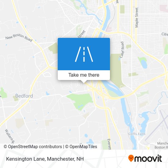 Kensington Lane map