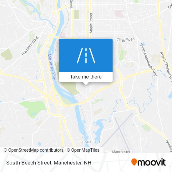South Beech Street map