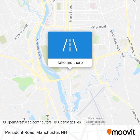 Mapa de President Road