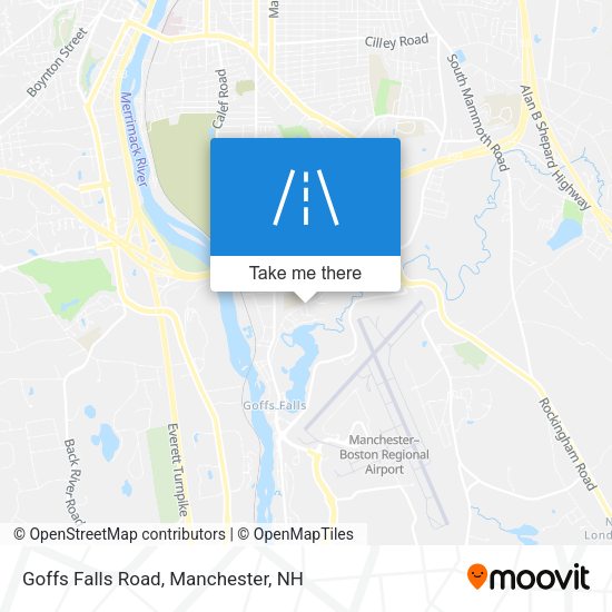 Mapa de Goffs Falls Road
