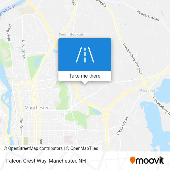 Falcon Crest Way map