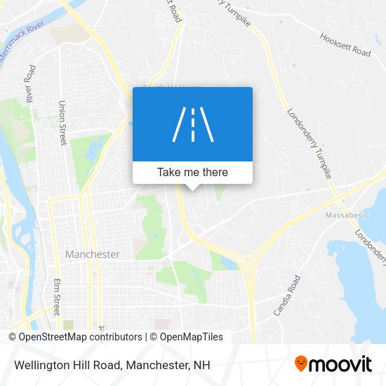 Wellington Hill Road map