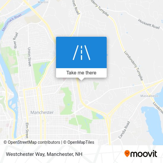 Westchester Way map