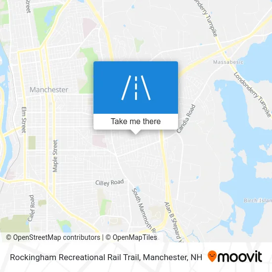 Rockingham Recreational Rail Trail map