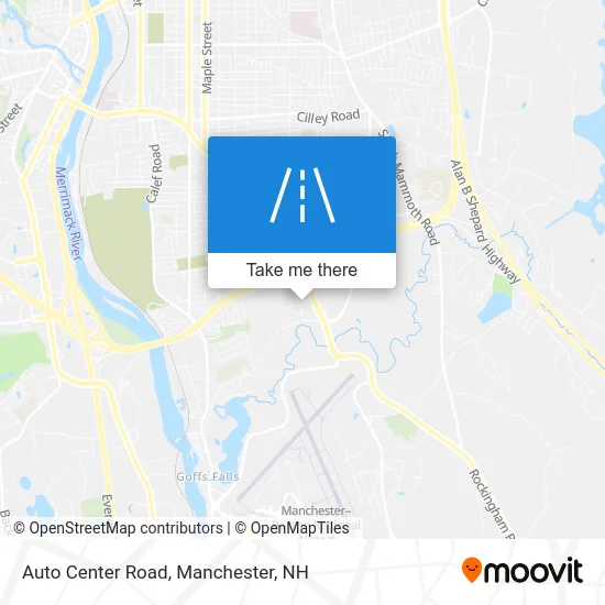 Auto Center Road map